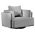 Sunset Swivel Chair - Smooth Elegance 3D model small image 1