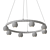 Modern Metal and Wood Pendant Light 3D model small image 3
