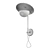 Elegante Italian Wall Lights 3D model small image 3