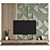 Swivel TV Wall Unit Modern Styling 3D model small image 1