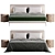  Harlow Faux Leather Bed 3D model small image 2