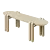 Modern Minimalist Bench by Konos 3D model small image 6