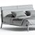 Stylish Bowery Wooden Bed Frame 3D model small image 3