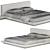  Sleek Bed Design, High Quality 3D model small image 4
