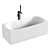 Abber AB9281 Acrylic Bathtub 3D model small image 1