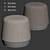 Barbara Barry Thimble Ottoman Glam 3D model small image 5