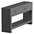 Acacia Wood Console Storage Shelf 3D model small image 4