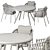 Karel Table & Chair Set 3D model small image 2