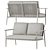 Sui Outdoor Seating Set 3D model small image 2
