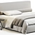 Sleek Minotti Powell Bed Render 3D model small image 2