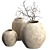 Embossed Ceramic Vases by Zara Home 3D model small image 5