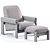 Modern Nils Chair Set 3D model small image 6