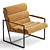 Sleek Velvet Milo Chair 3D model small image 2