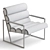 Sleek Velvet Milo Chair 3D model small image 3