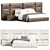 Luxury Harry Bed 2015 3D model small image 3