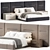 Luxury Harry Bed 2015 3D model small image 4