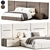 Luxury Harry Bed 2015 3D model small image 7