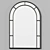 Modern Window Design Wall Mirror 3D model small image 2
