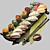 Sushi Board with Fillings 3D model small image 1