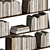Sleek Minimalist Book Set 3D model small image 5