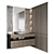 Modern Design Mirror03 Wall Decor 3D model small image 2