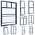 Sleek Windows Design with Vray 3D model small image 1