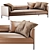 Elegant Paul Sofa Design 3D model small image 5