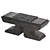 Eclectic Steel Calfskin Bench 3D model small image 2