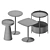 Modern Coffee Tables Set Bundle 3D model small image 4