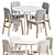 Scandinavian Dining Set by Divan 3D model small image 1