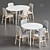 Scandinavian Dining Set by Divan 3D model small image 2