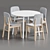 Scandinavian Dining Set by Divan 3D model small image 5