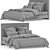 Luxury Natural Bedding Set 3D model small image 5