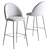 Paris Bar Stool: Modern Elegance 3D model small image 3