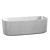 Luxury Stone Bathtub Abber AS9601 3D model small image 3