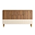 Modern Walnut Sideboard Furniture 3D model small image 3