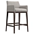 Elegant Carter Bar Chair 3D model small image 1