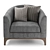 Luxury Modern Armchair PR.742 3D model small image 2