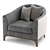 Luxury Modern Armchair PR.742 3D model small image 4