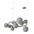 Elegant Ring Chandelier Lampatron IDAR 3D model small image 4