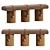 Fendi Casa F-ench Bench - Stylish Harmony 3D model small image 1