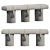 Fendi Casa F-ench Bench - Stylish Harmony 3D model small image 2