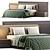 Double Bed by Lazzoni 3D model small image 1