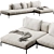 Flexform PERRY UP Sofa 2016 3D model small image 1
