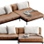 Flexform PERRY UP Sofa 2016 3D model small image 4