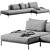 Flexform PERRY UP Sofa 2016 3D model small image 6