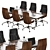 Contemporary Modular Meeting Table 3D model small image 3