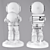 Fantasy Astronaut Floor Light 3D model small image 13