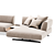 Elegant Modular Sofa Series "TAKT C1 3D model small image 2