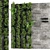 Vertical Concrete Wall Garden Set 3D model small image 3